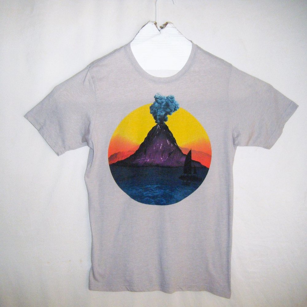 Curbside Volcano Print T-Shirt
